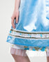 3-teiliges Damen-Dirndl-Set: Kleid, Bluse und Schürze in Blau